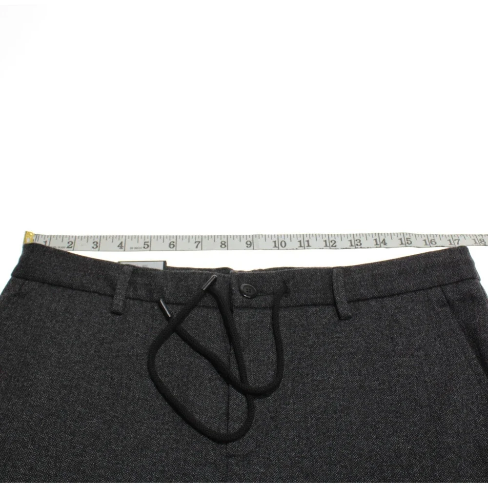 Alberto NWT Jump Cozy Jersey Casual Pants Size 33 US Slim Fit Gray Viscose Blend